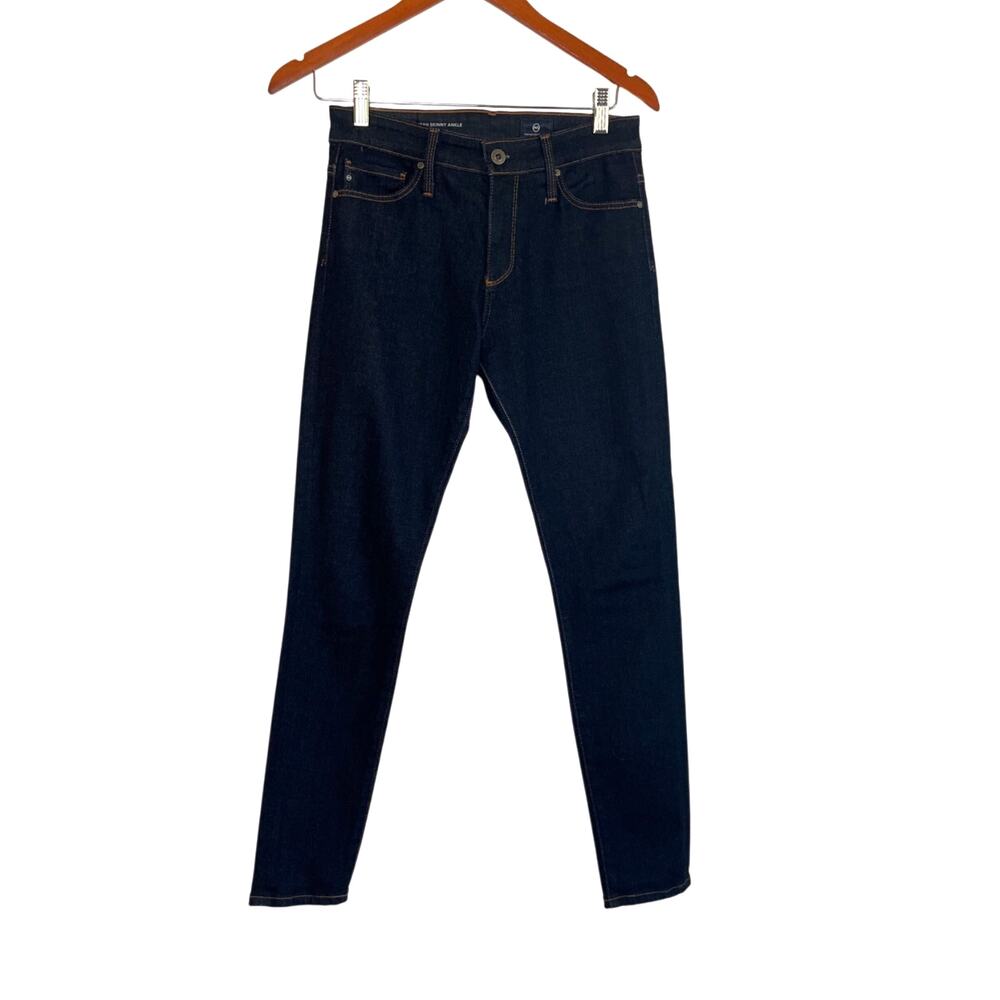 AG Adriano Goldschmied The Farrah Skinny Ankle Jeans Size 25 Dark Wash Hi Rise